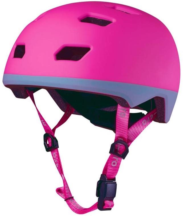 Helma na kolo micro helma neon led růžová