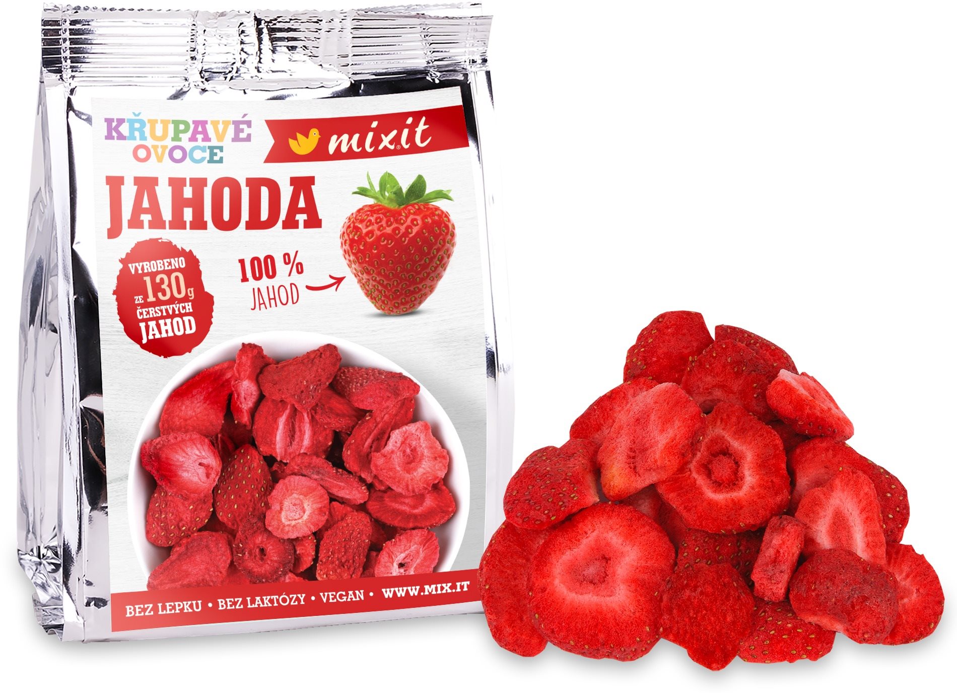 Mixit Křupavé ovoce do kapsy- Jahoda 13g