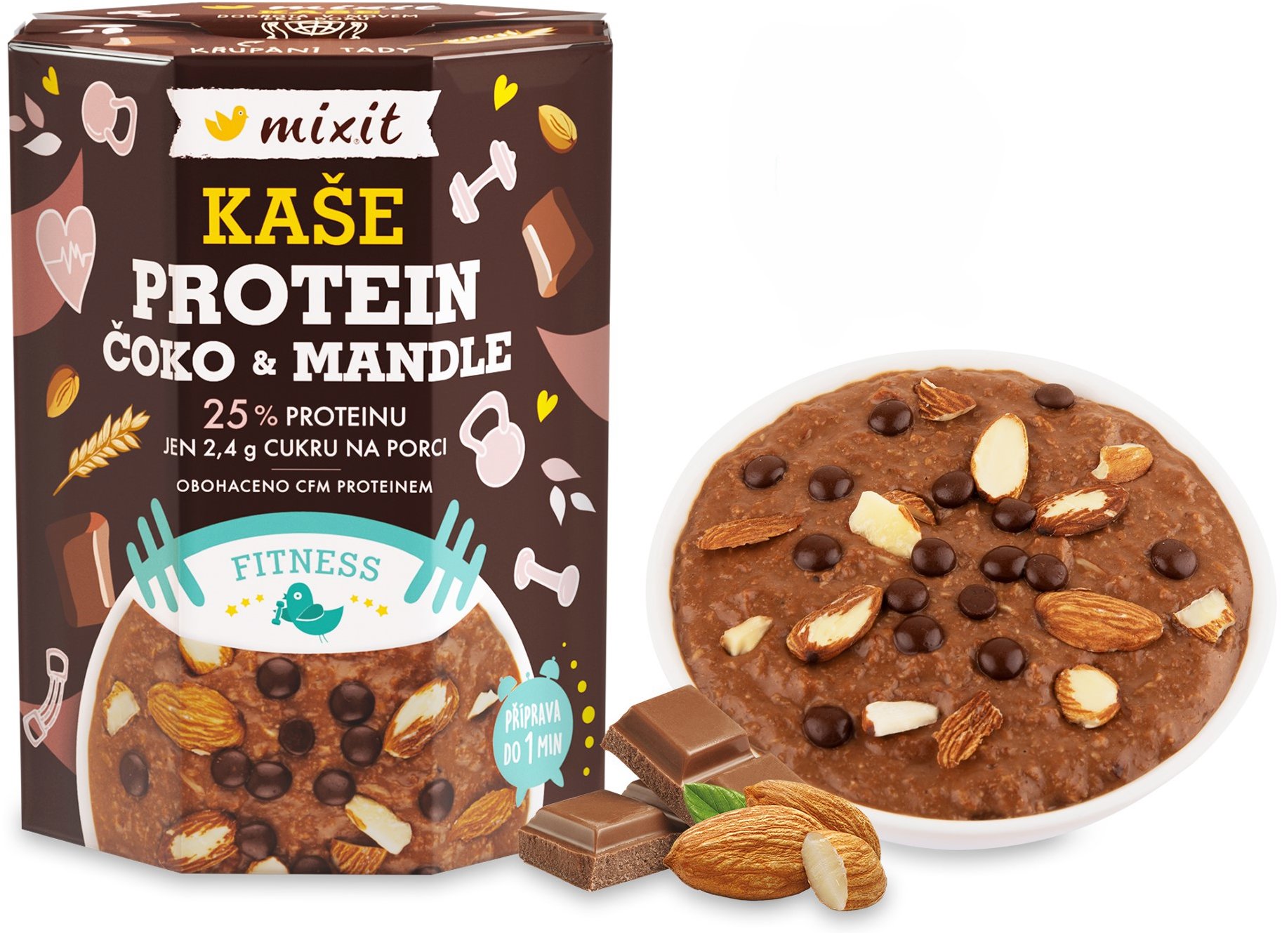 Mixit Minutová kaše - Protein a čokoláda 320 g