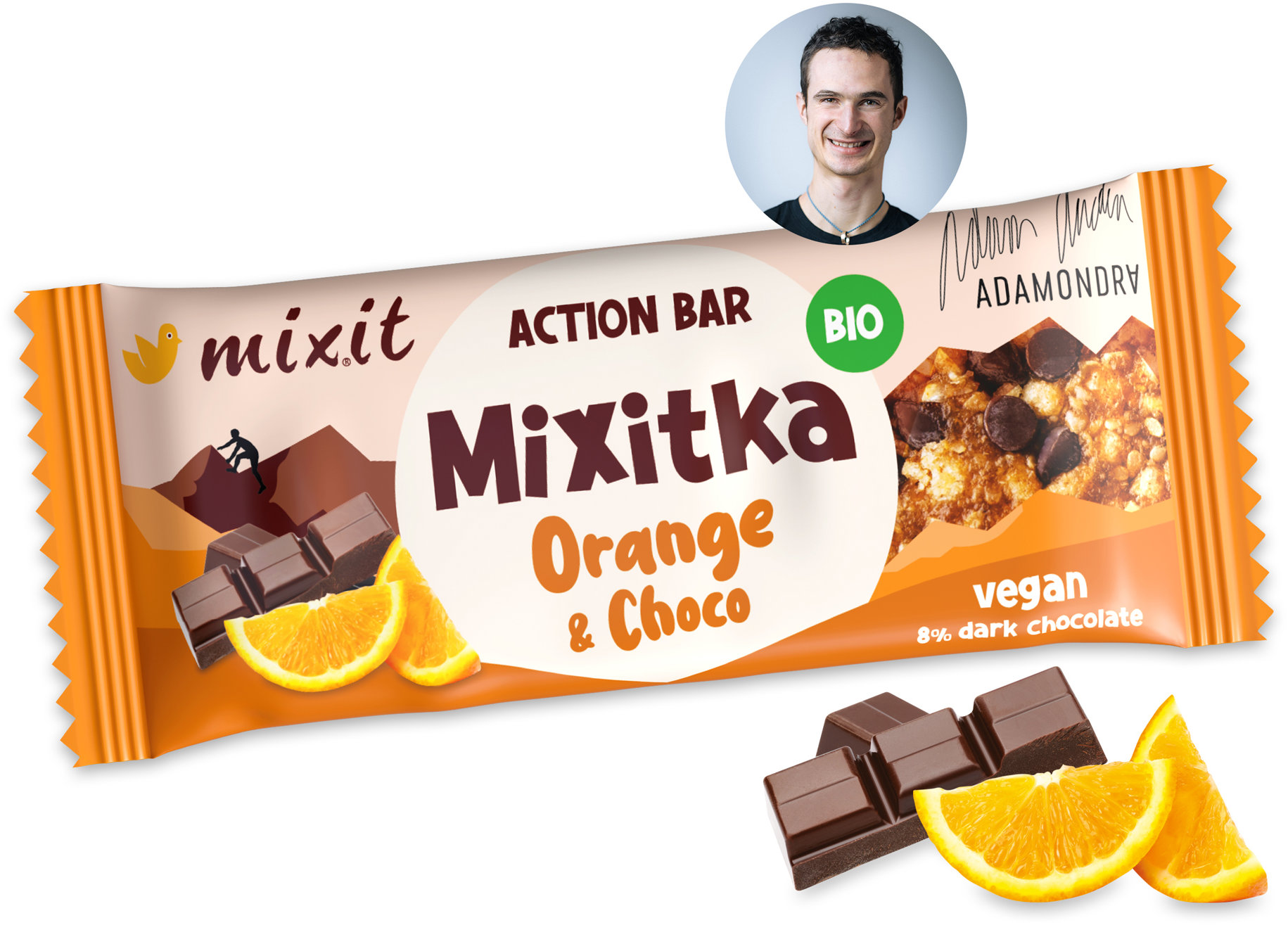 Mixit Action BIO Mixitka Adama Ondry - Pomeranč a čokoláda