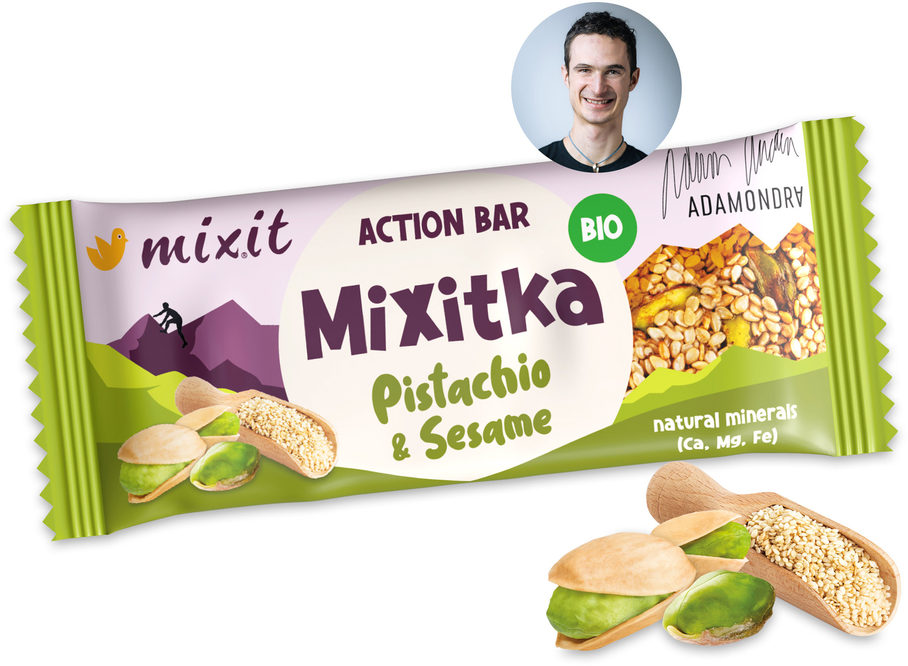 Mixit Action BIO Mixitka Adama Ondry - Sezam a pistácie