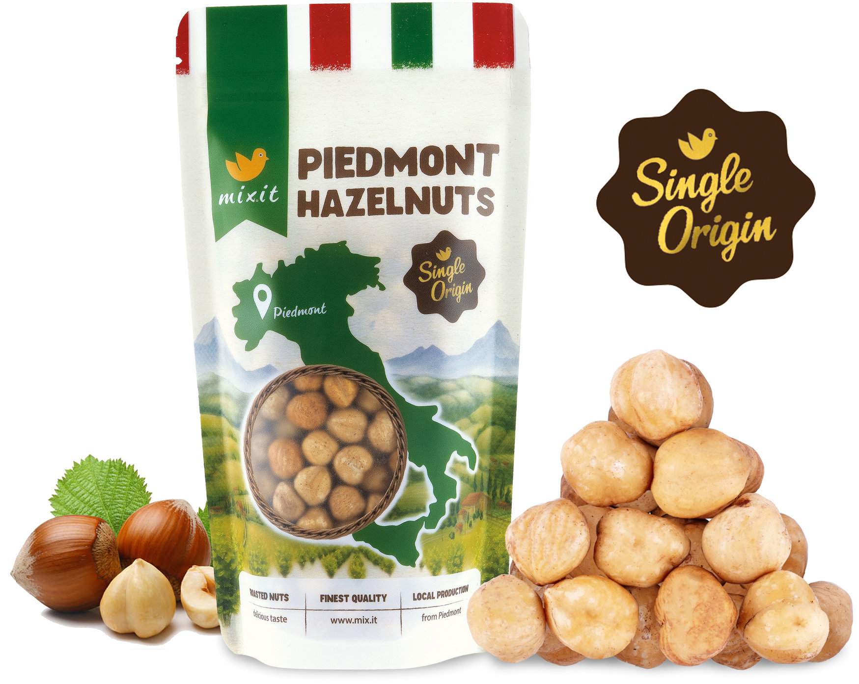 Mixit Single Origin - Lískové ořechy z Piemontu 200 g
