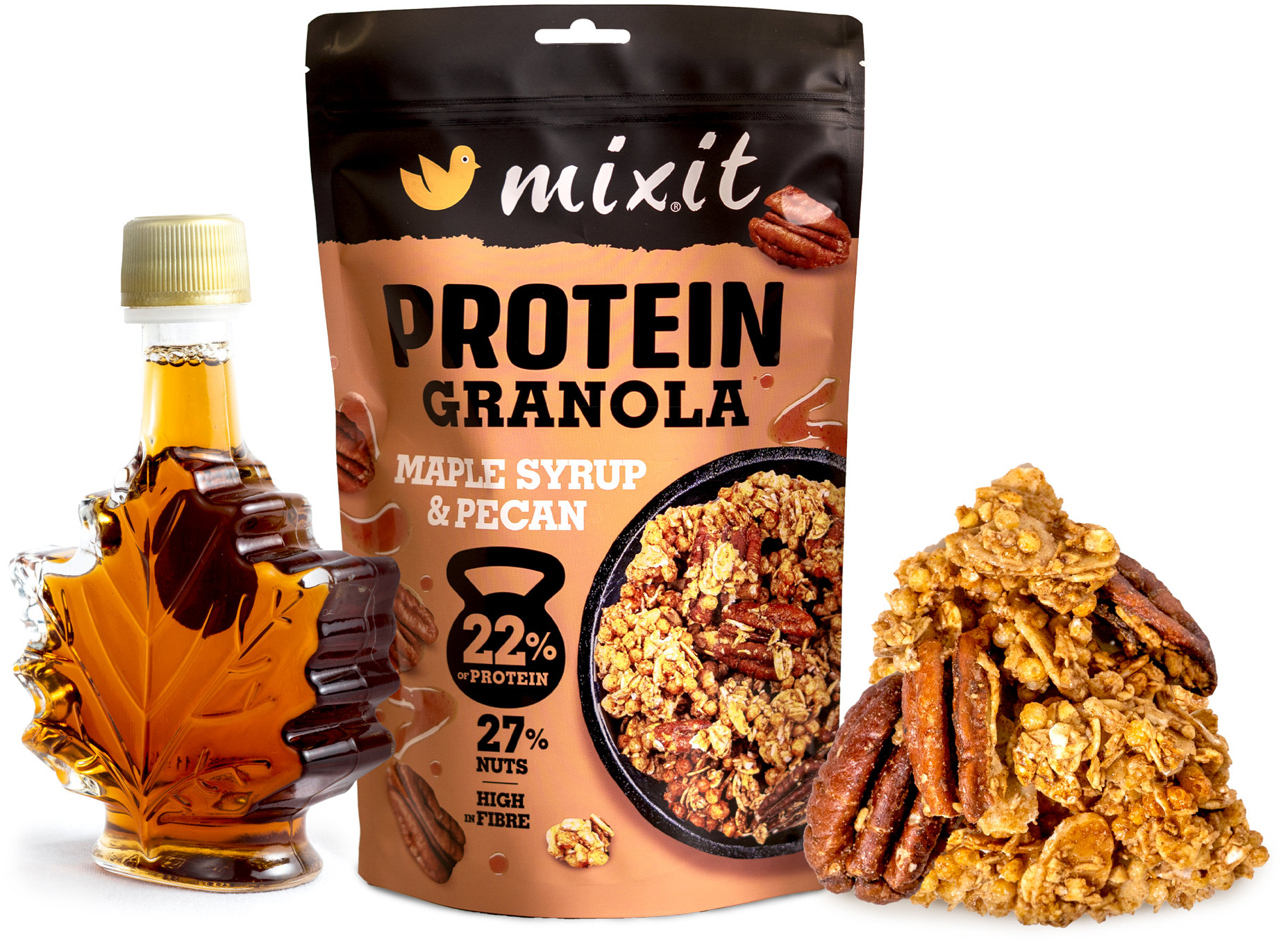 Mixit Proteinová granola z pece Javorový sirup a pekany