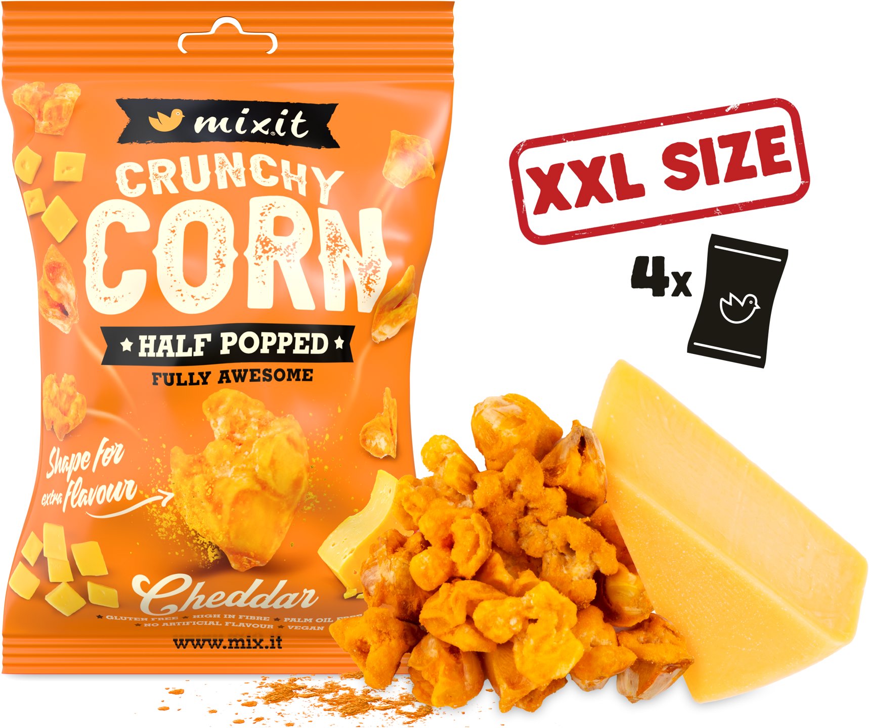Mixit Crunchy corn Cheddar 175 g