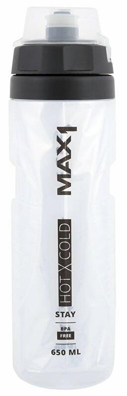 Láhev na pití max1 thermocool 0,65 l transparentní bidon na kolo