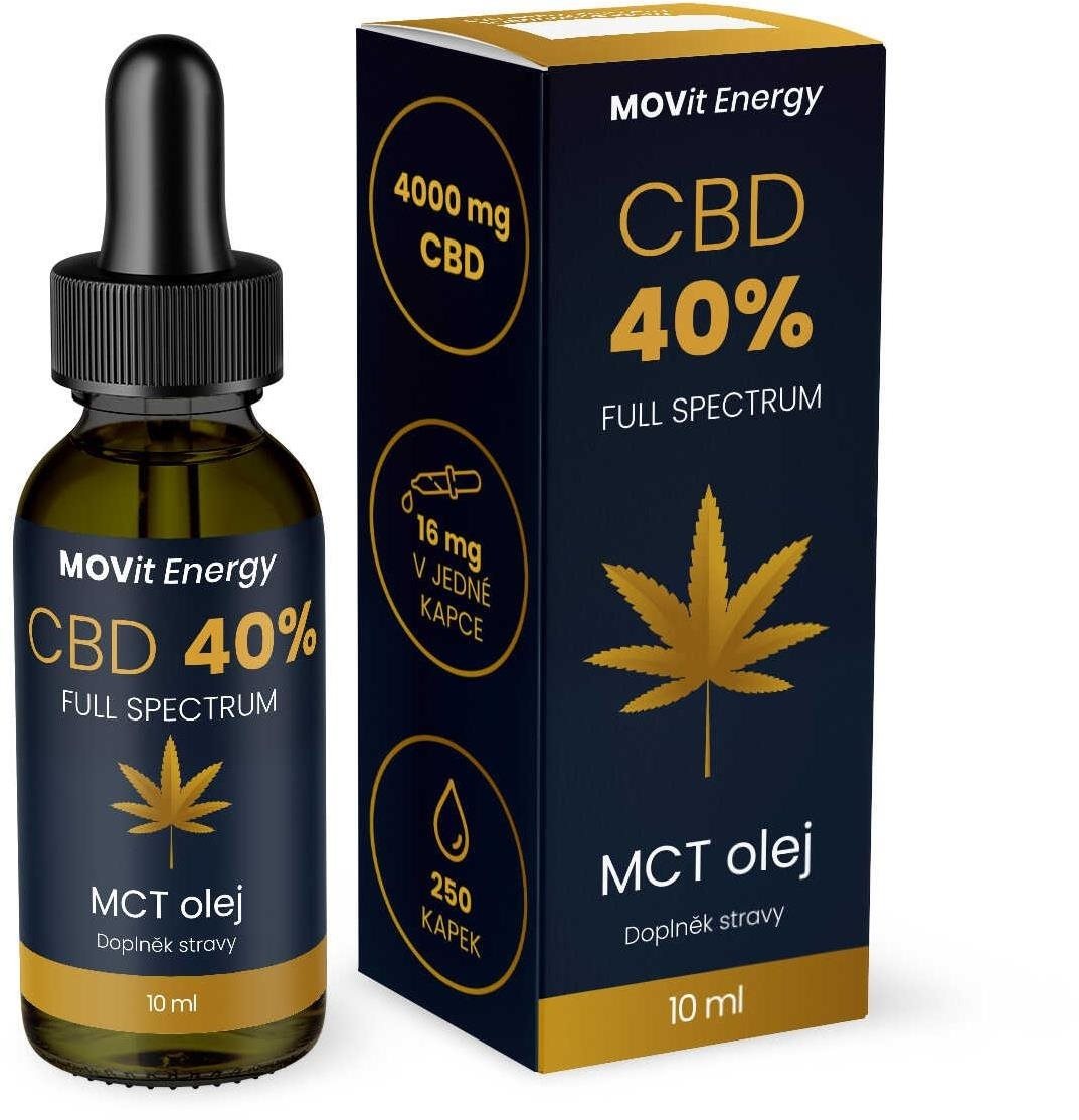 MOVit Energy CBD 40% Full Spectrum MCT olej 10ml
