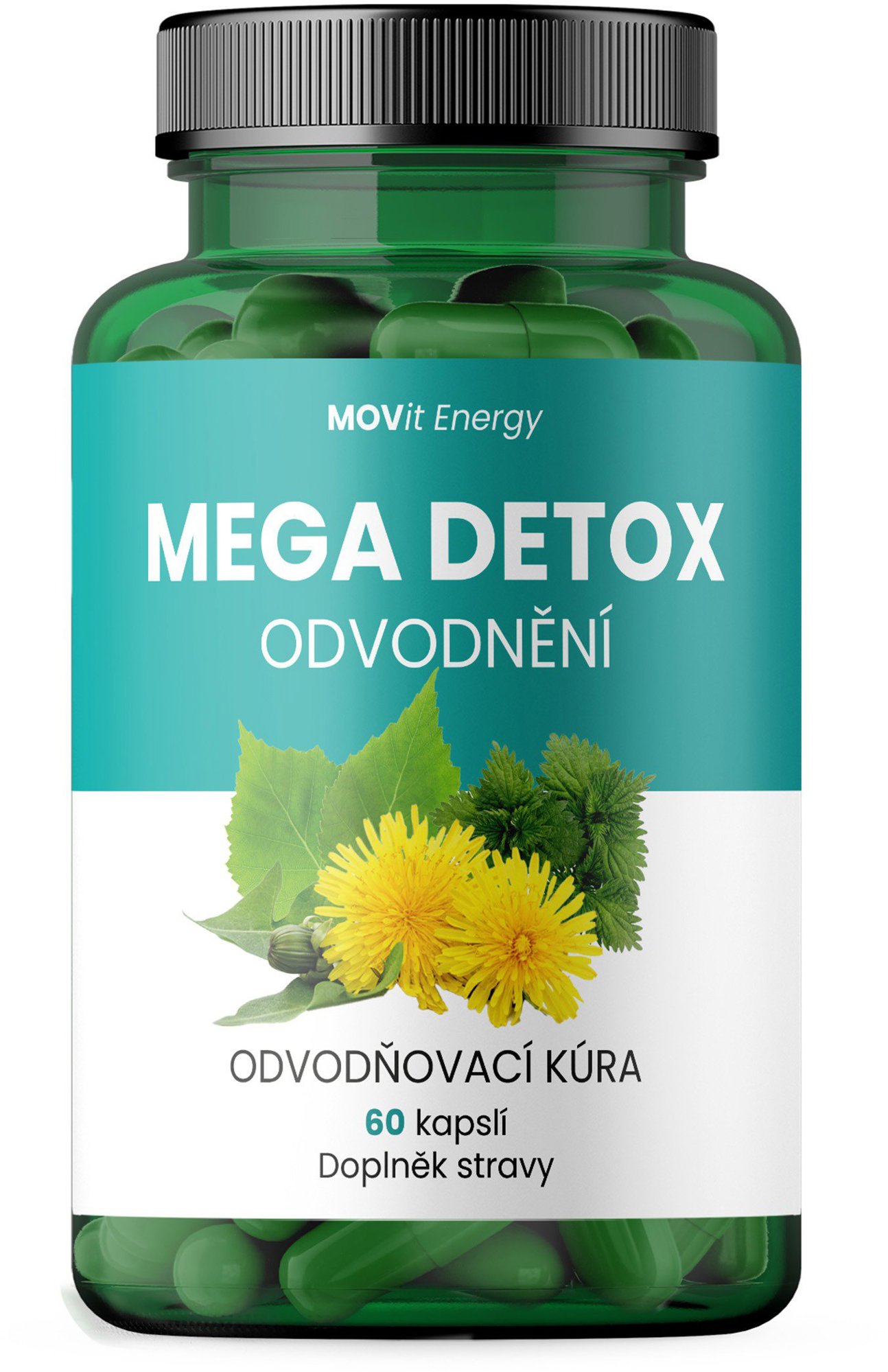 MOVit Energy Mega Detox Odvodnění, 60 kapslí