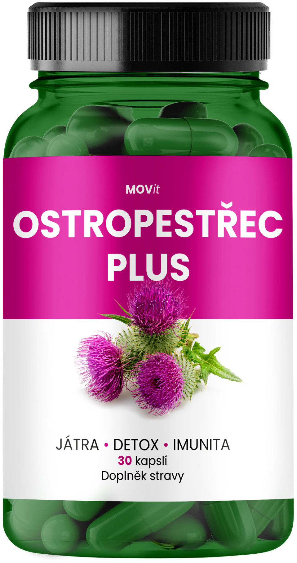 MOVit Energy Ostropestřec Plus 30 kapslí