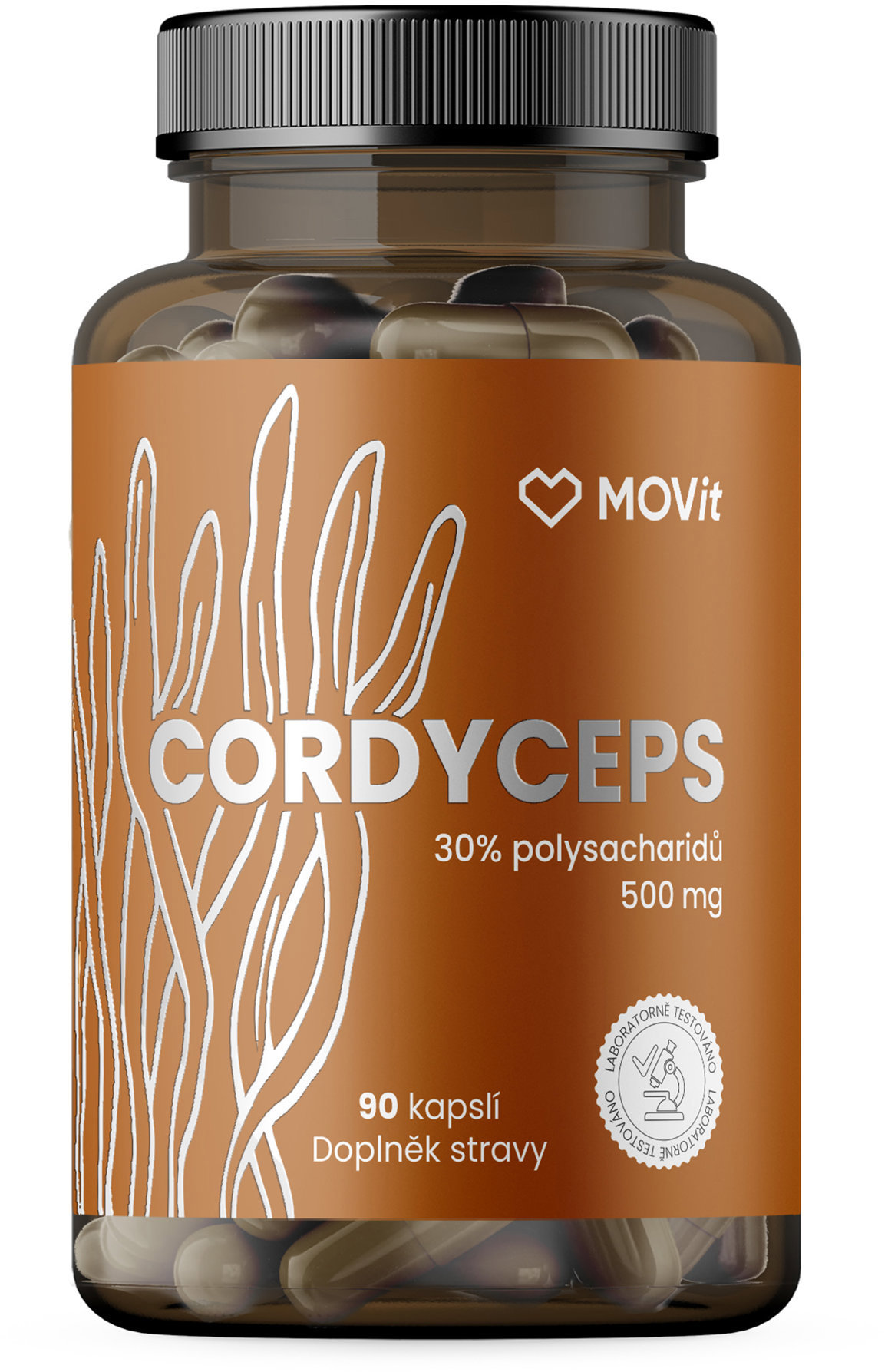 Movit Energy Cordyceps 30% polysacharidů 500 mg, 90 kapslí