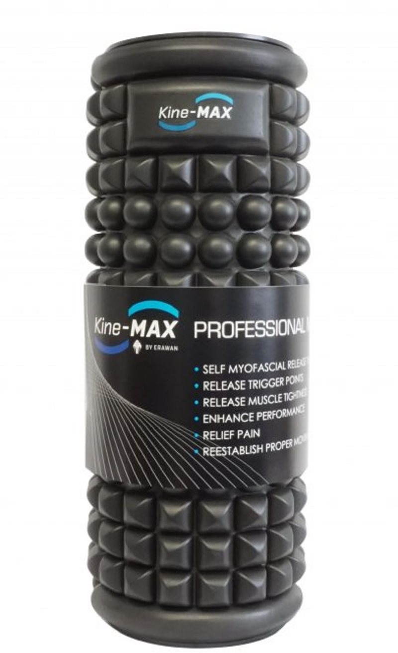 Kine-MAX Professional Massage Foam Roller - Masážní Válec Černý