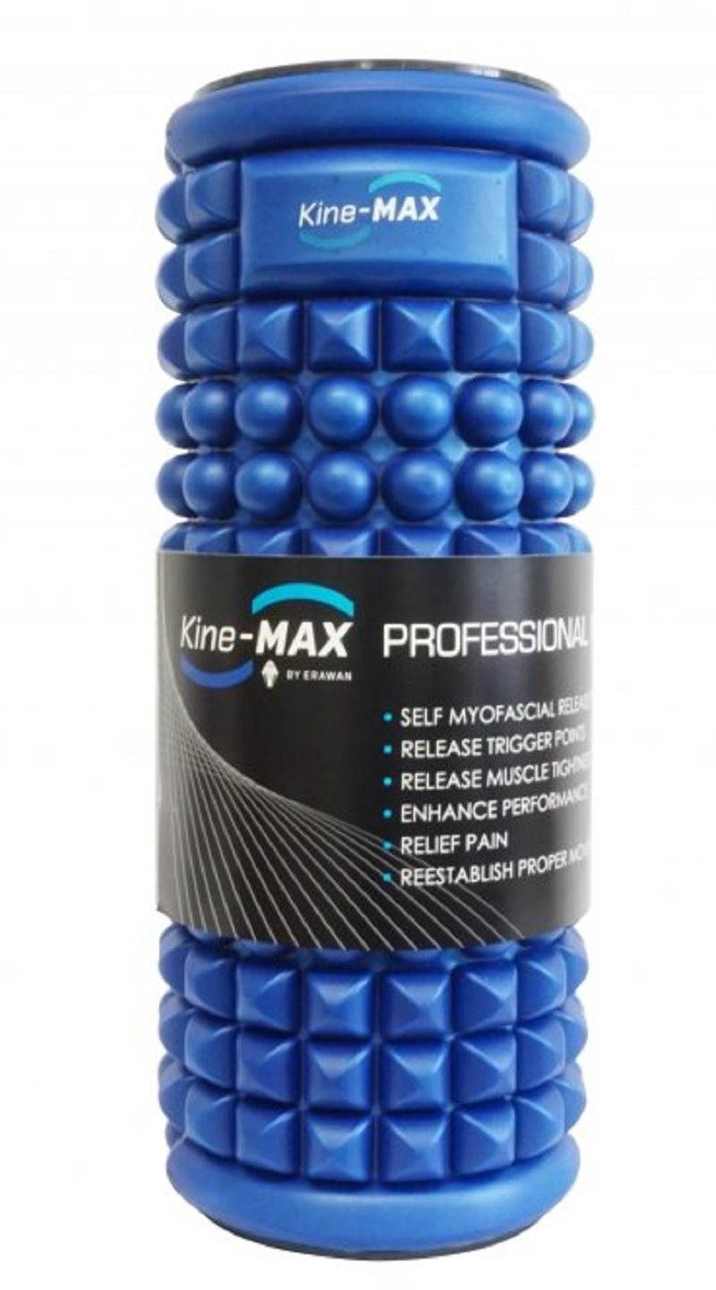 Kine-MAX Professional Massage Foam Roller - Masážní Válec - Modrý