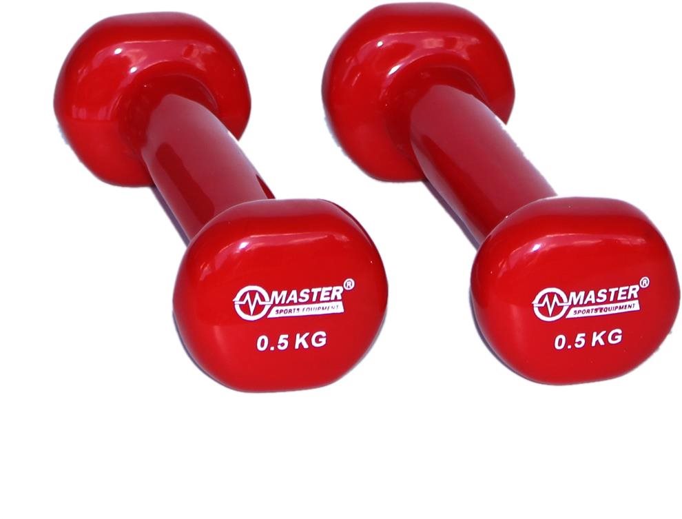 Vinylové činky Master 2 × 0,5 kg