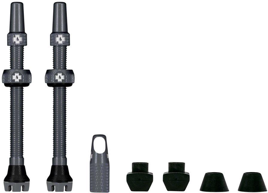 Muc-Off Tubeless Presta Valve Kit V2 60 mm Šedá