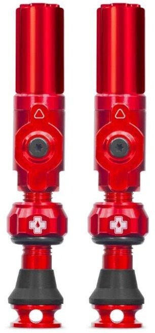 Big Bore Hybrid Tubeless Valves Red Small