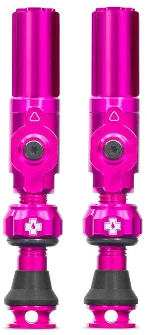 Big Bore Hybrid Tubeless Valves Pink Small