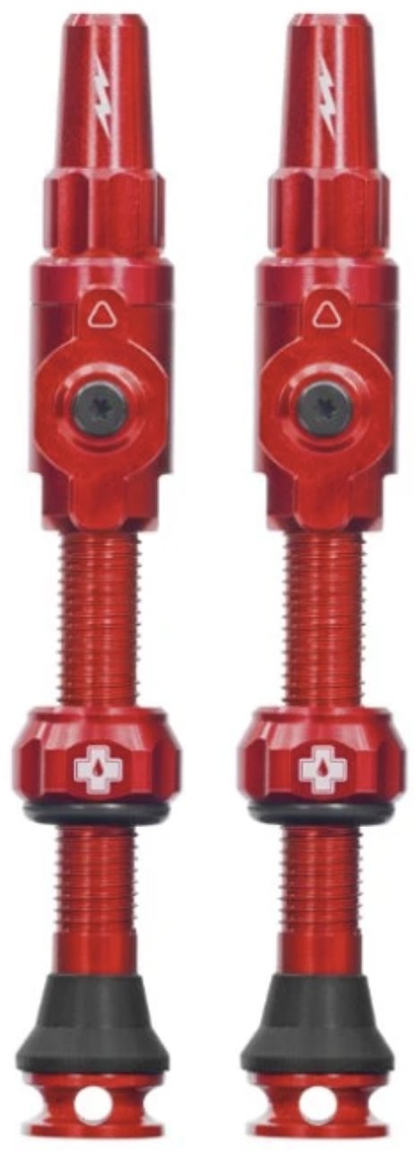 Big Bore Hybrid Tubeless Valves Red Large
