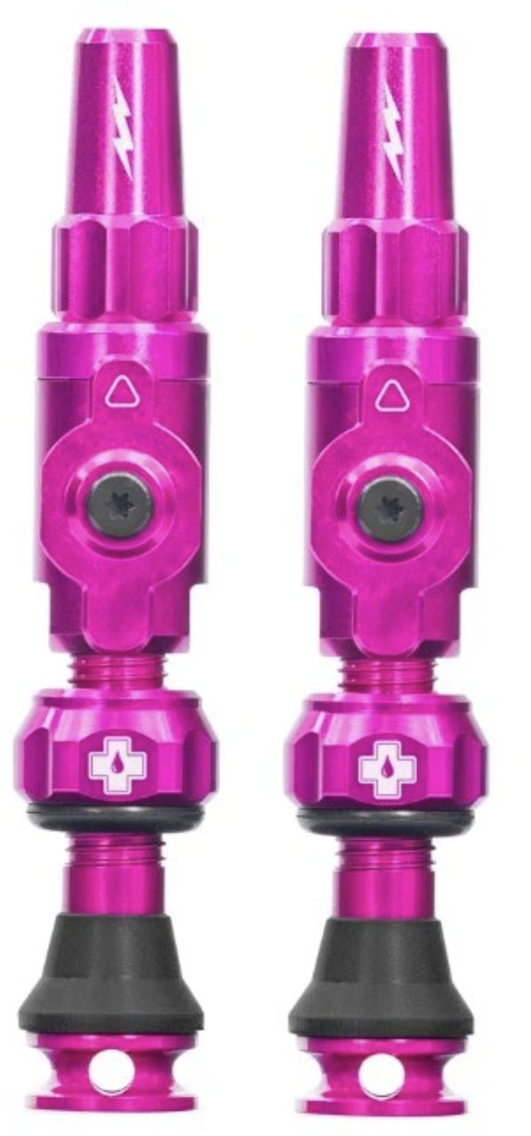 Big Bore Hybrid Tubeless Valves Pink Large