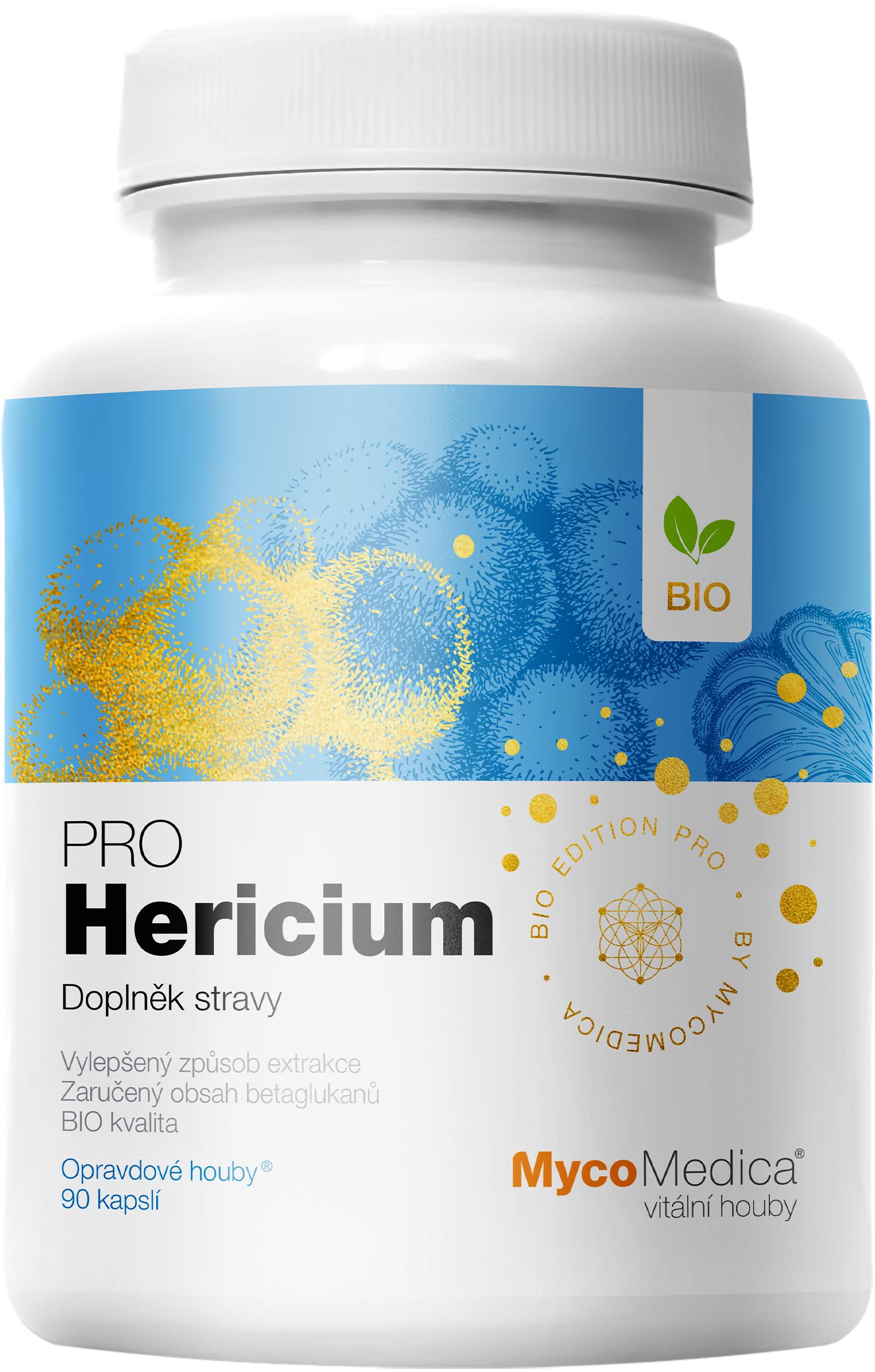Mycomedica BIO Hericium PRO 90 kapslí