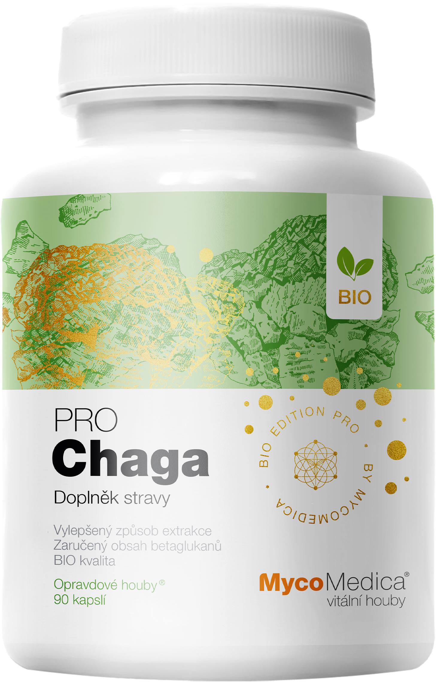 Mycomedica BIO Chaga PRO 90 kapslí