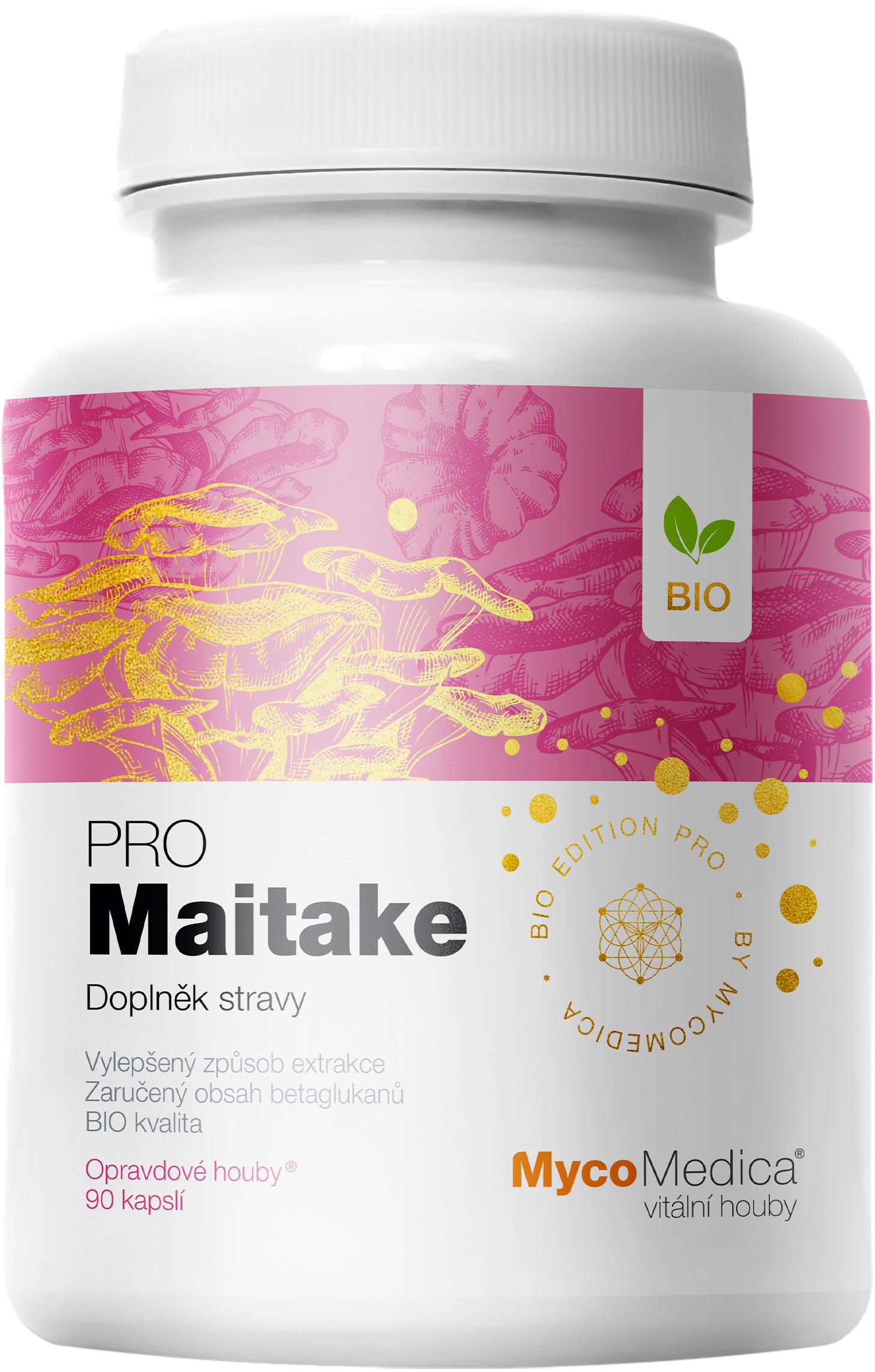 Mycomedica BIO Maitake PRO 90 kapslí