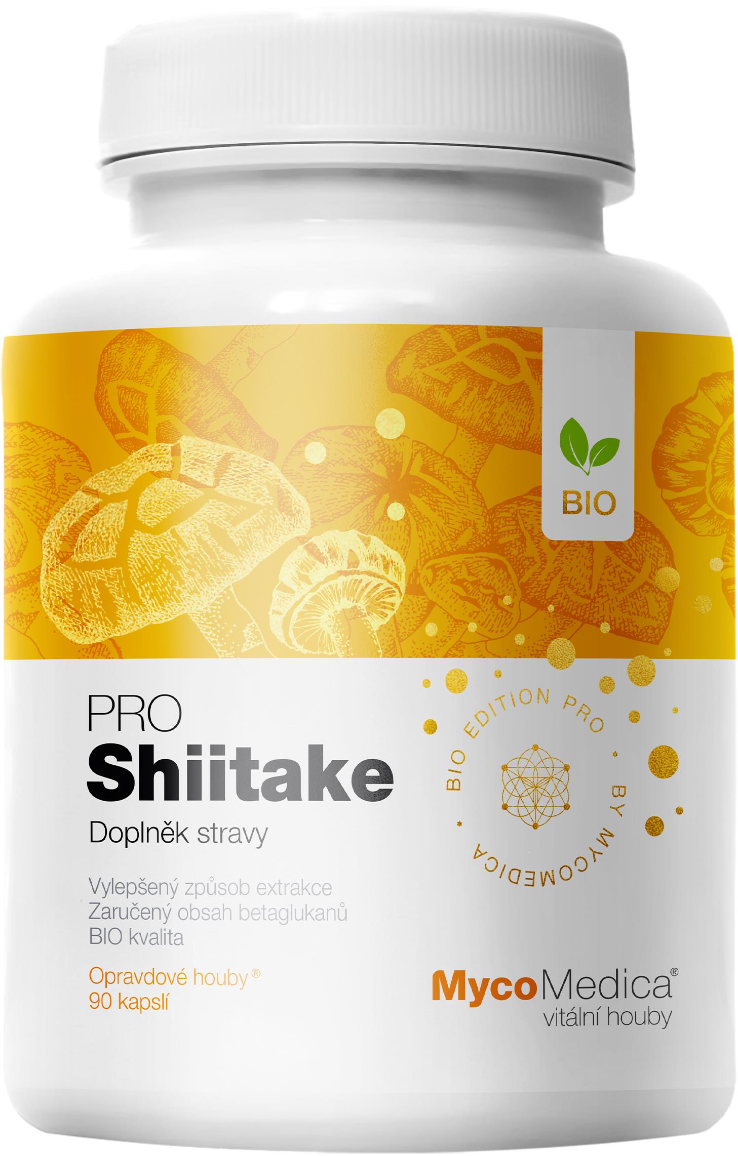 Mycomedica BIO Shiitake PRO 90 kapslí