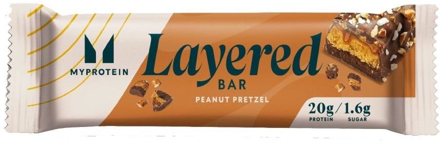 MyProtein 6 Layer Bar - šestivrstvá proteinová tyčinka 60 g Příchuť: Chocolate Peanut Pretzel