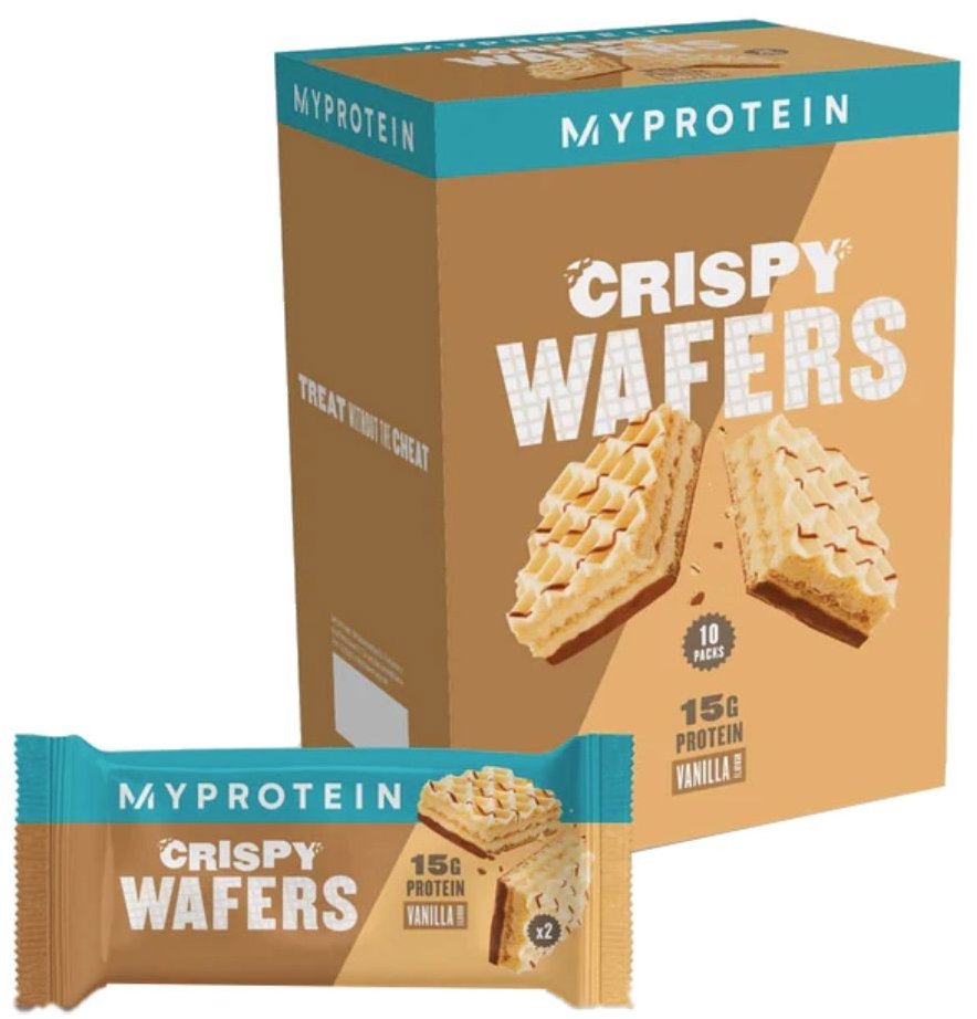 MyProtein Crispy Protein Wafers, 10 × 40 g Vanilka