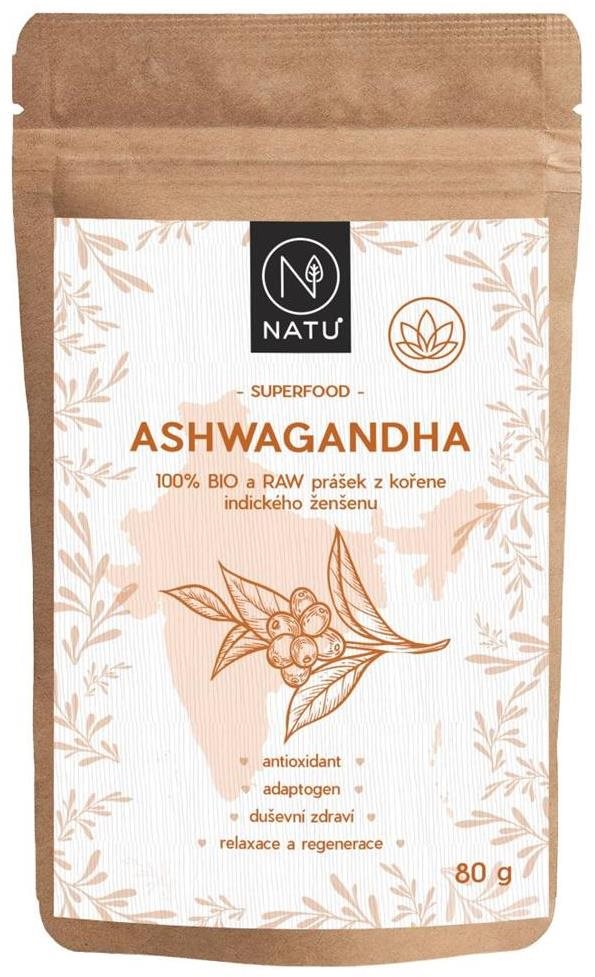 NATU Ashwagandha BIO prášek 80 g
