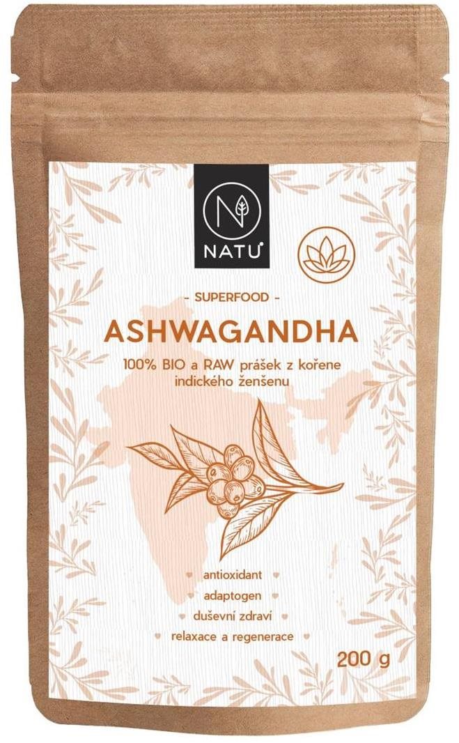 NATU Ashwagandha BIO prášek 200 g