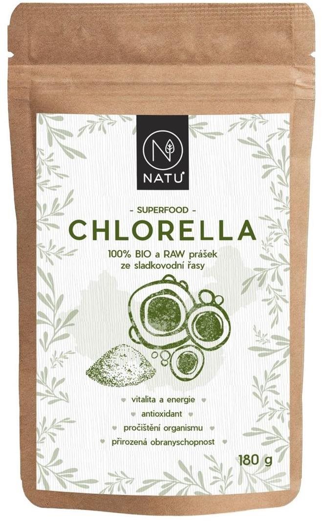 NATU Chlorella BIO prášek 180 g