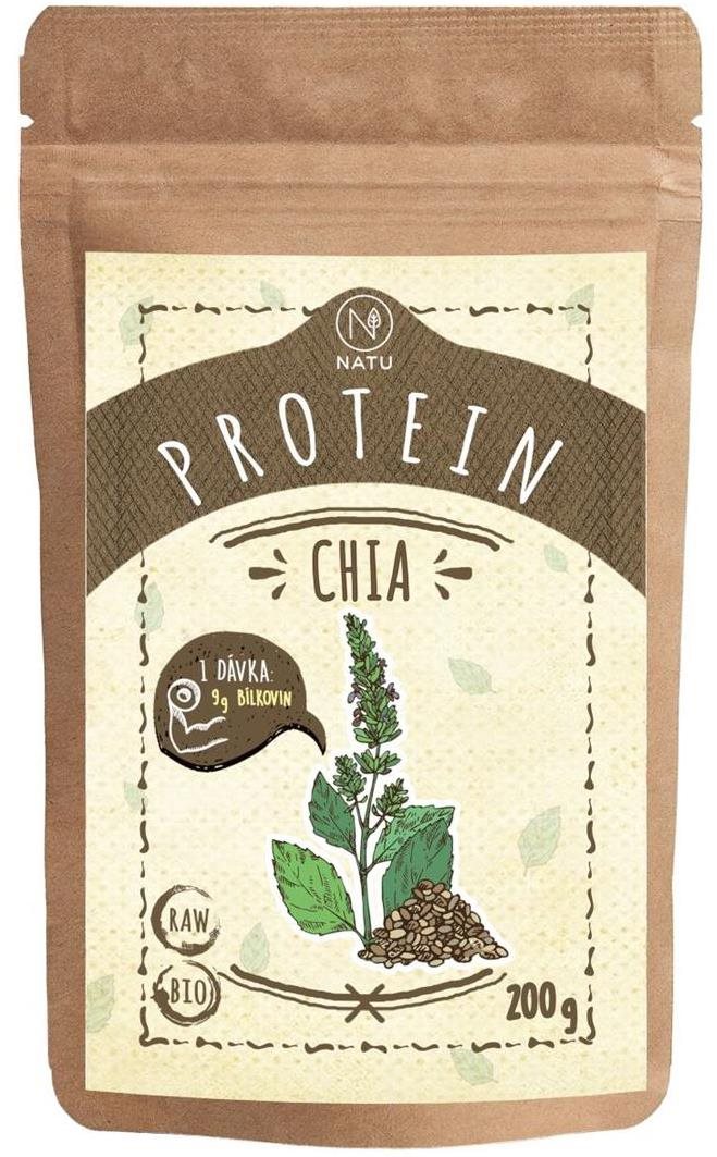 NATU Chia protein BIO a RAW 200 g