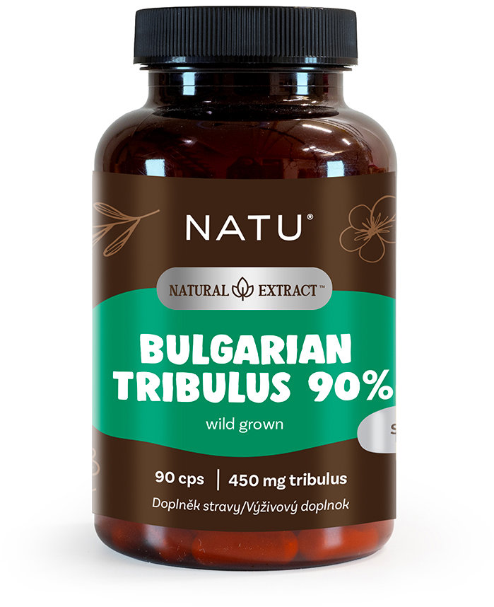 NATU Bulharský kotvičník (Tribulus) extrakt 90 % saponinů 90 kapslí
