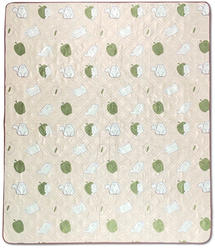 Naturehike Pikniková deka Kočky 210 × 240 cm, béžová