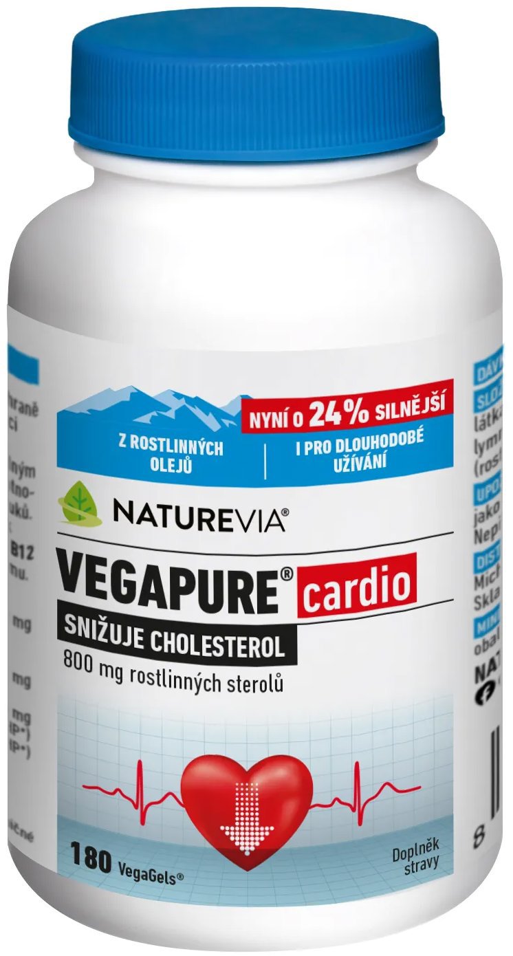 NatureVia Vegapure cardio 800 mg 180 kapslí