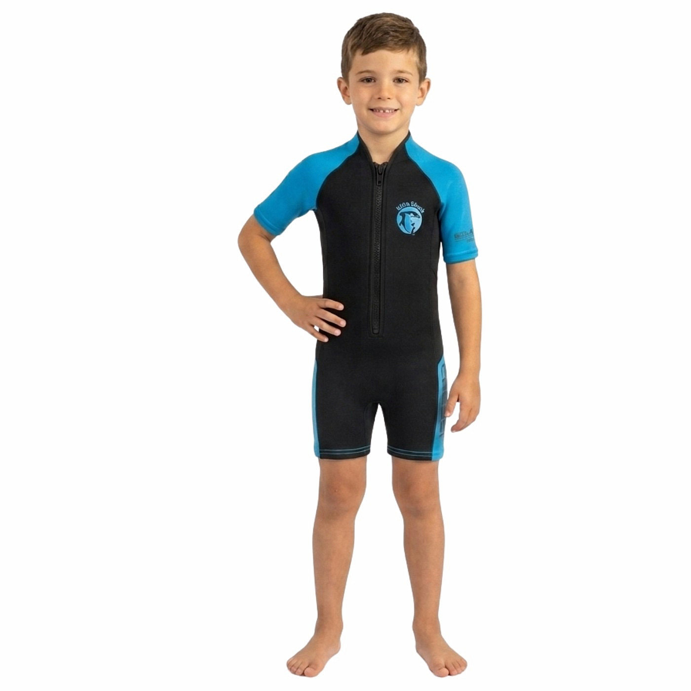 Cressi Little Shark Junior Dětský neoprenový short 2 mm, modrý, 9/10 let