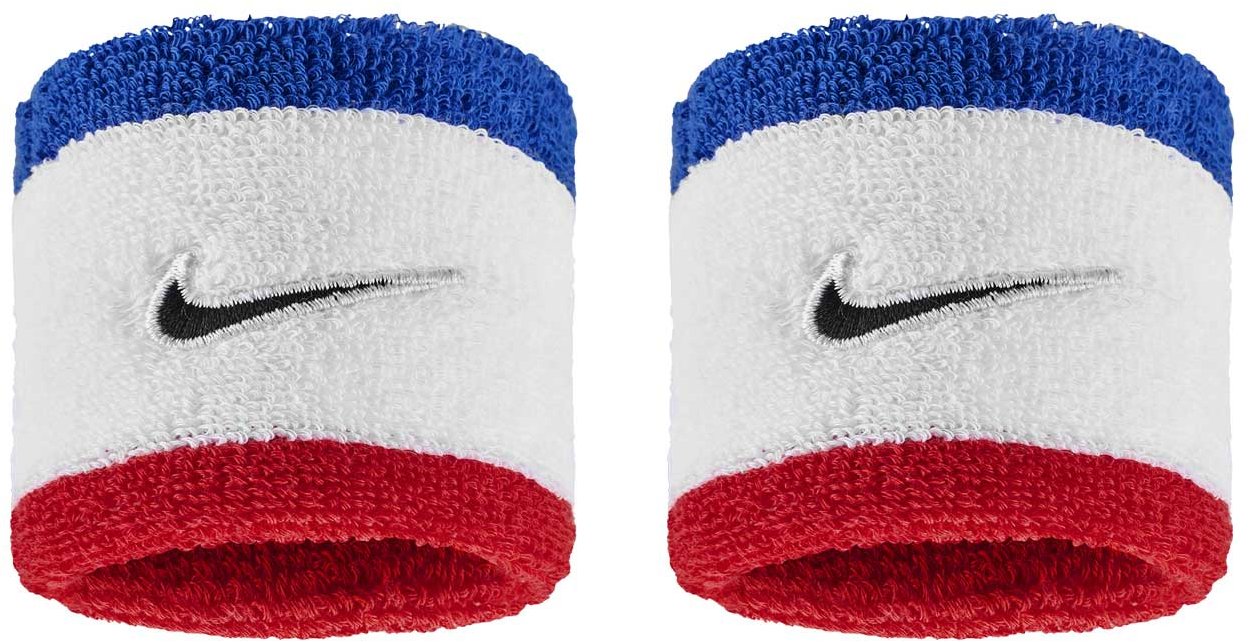 Nike Swoosh Wristbands modré/bílé/červené