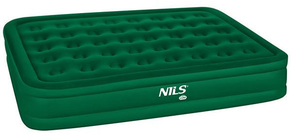 NILS camp NC2808 s vestavěnou pumpou 200 × 145 × 35 cm, zelená