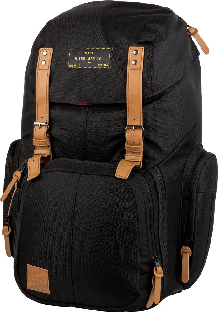 Batoh Nitro Weekender True Black v elegantním designu