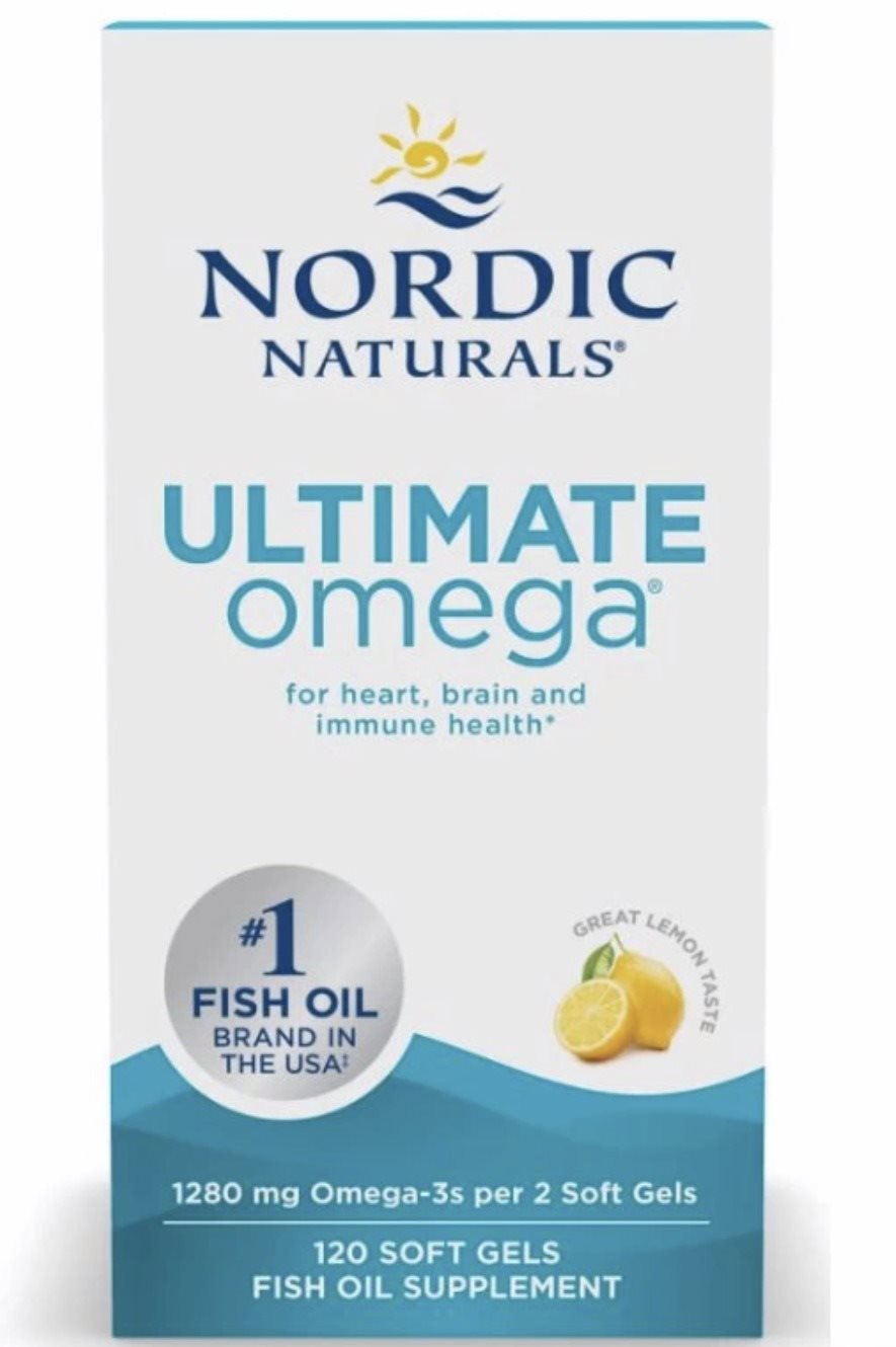 Nordic Naturals Ultimate Omega, 1280 mg, Citrón, 120 softgelových kapslí