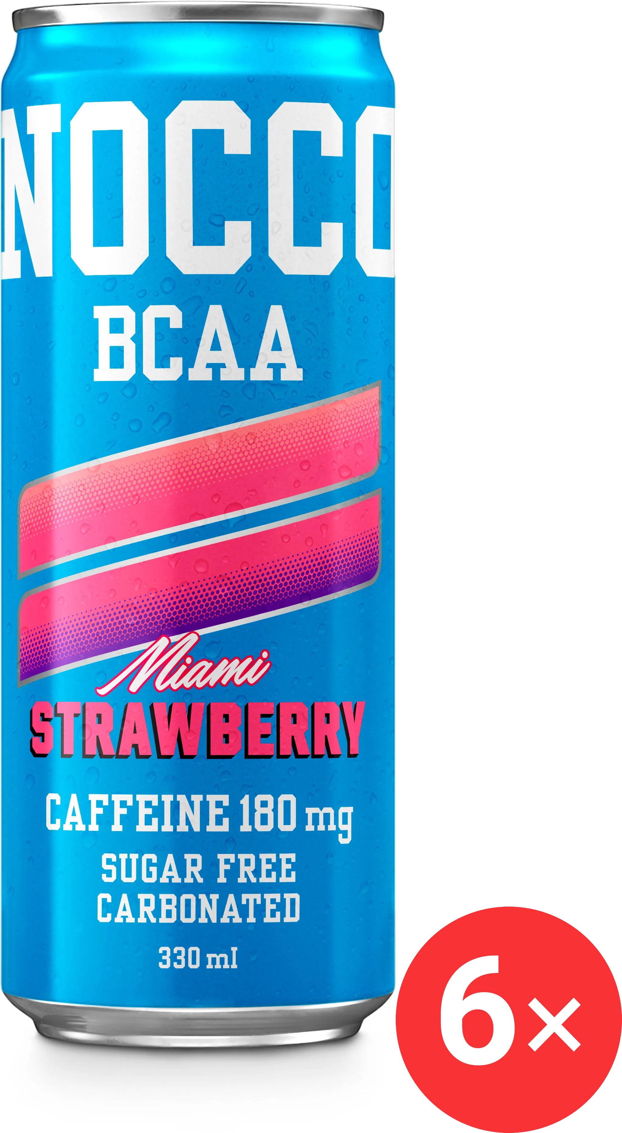 NOCCO BCAA MIAMI Jahoda 6 x 330 ml