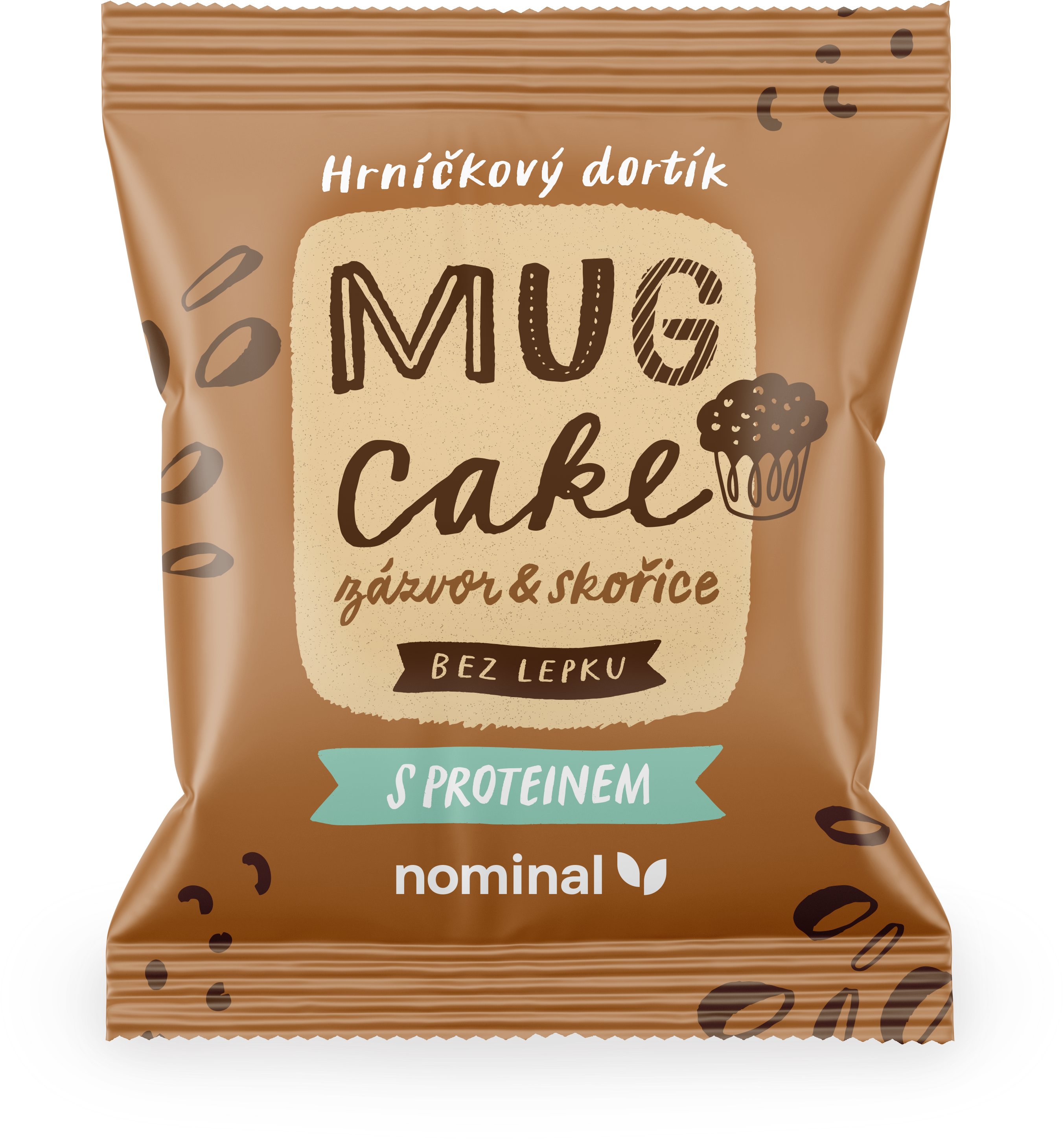 Nominal Mug Cake s proteinem 60 g zázvor & skořice