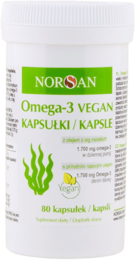 Norsan Omega-3 Vegan 80 kapslí