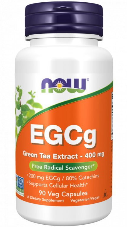 NOW Foods EGCg Green Tea Extract 400 mg, 90 veg kapslí