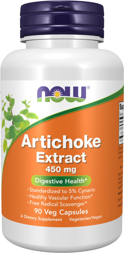 NOW FOODS Artichoke Extract, 450 mg, 90 rostlinných kapslí