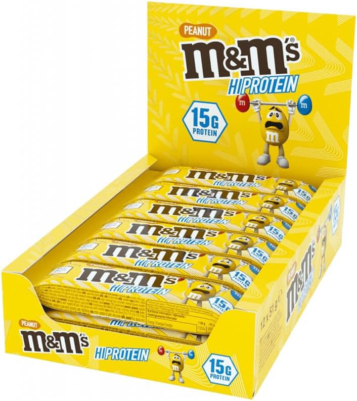 M&M's Protein Peanut Bar, 12 × 51 g Peanut