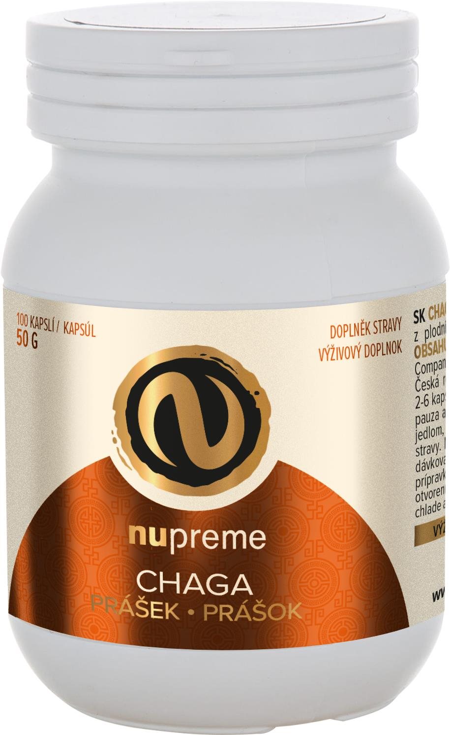Nupreme Chaga Biomasa 100 kapslí