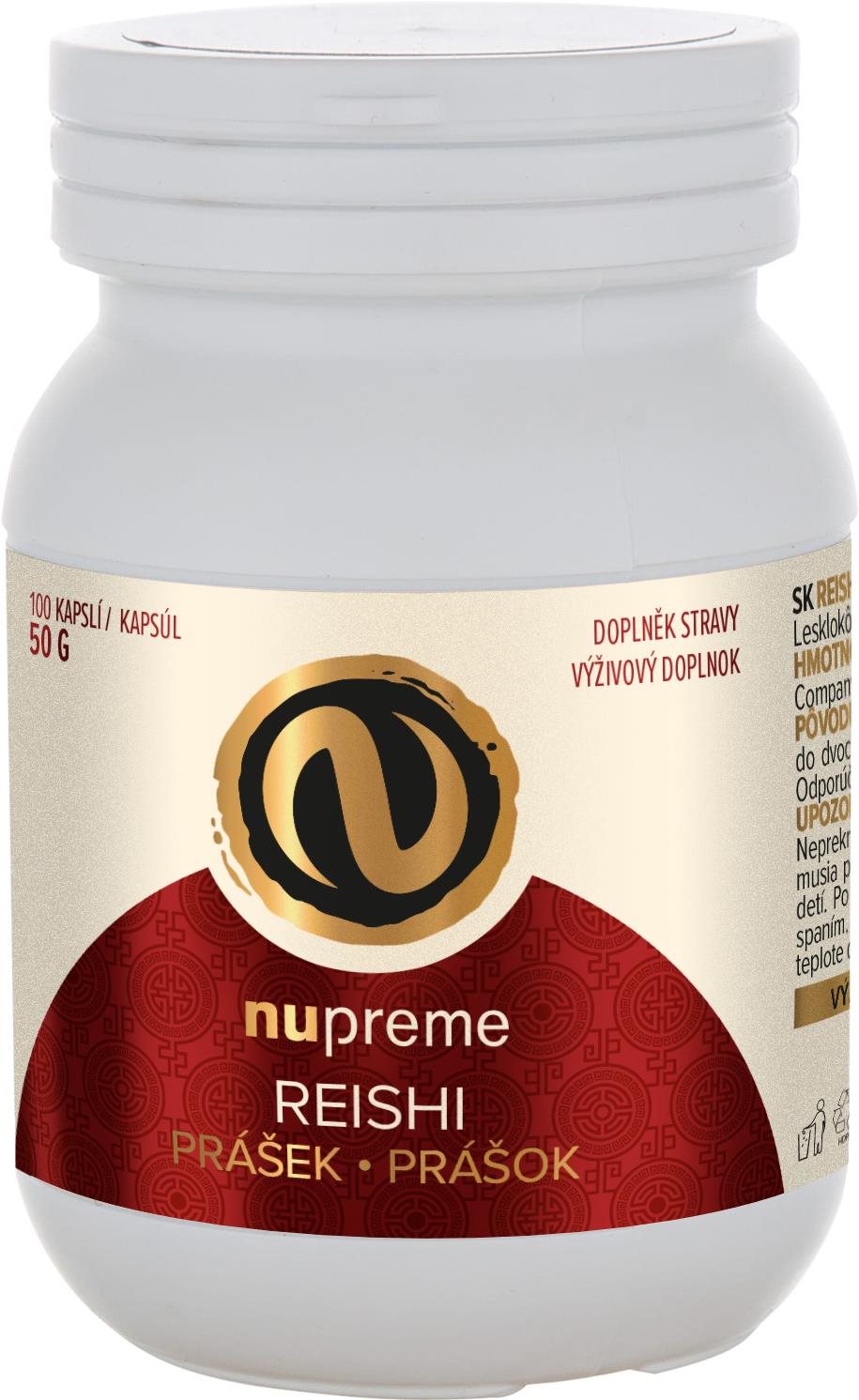 Nupreme Reishi Biomasa 100 kapslí