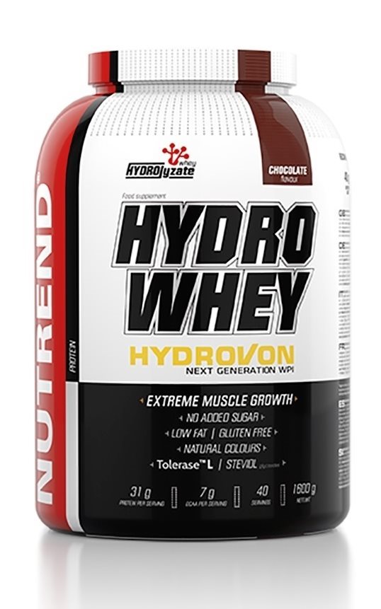 Nutrend Hydro Whey, 1600g, čokoláda