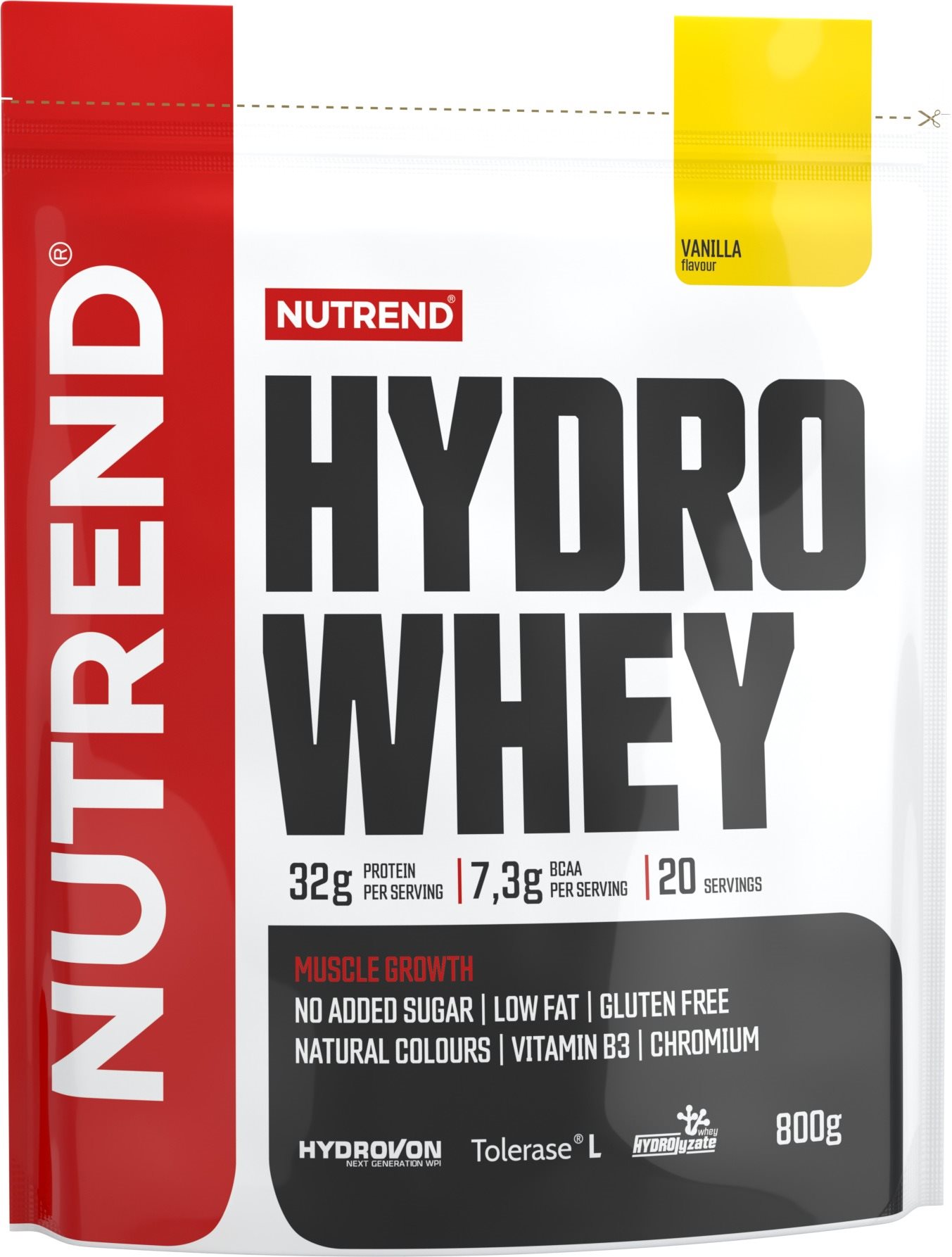 Nutrend Hydro Whey, 800g, vanilka