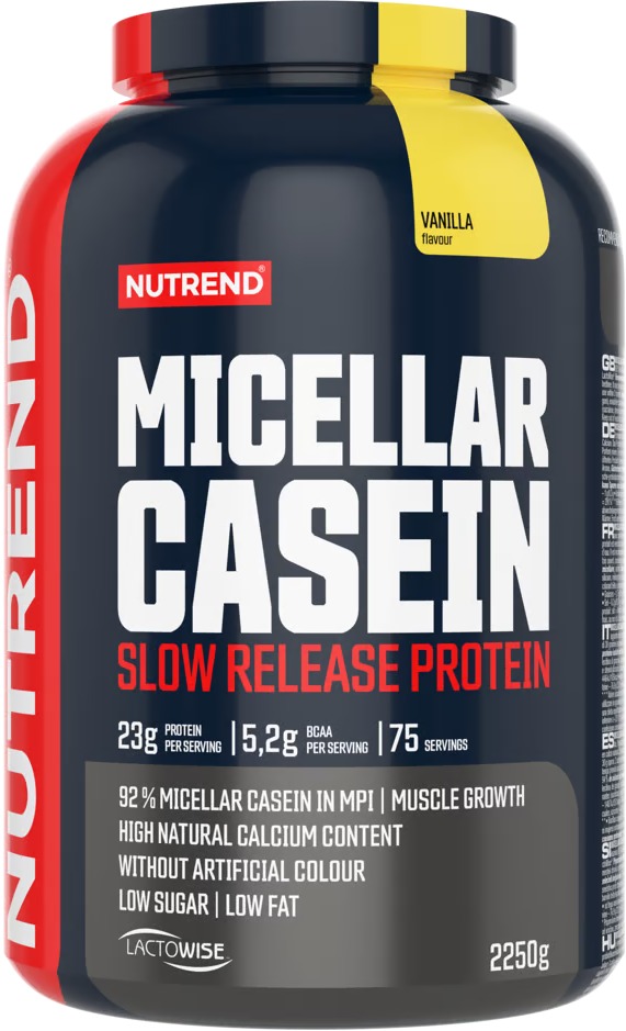 Nutrend Micellar Casein, 2250g, vanilka